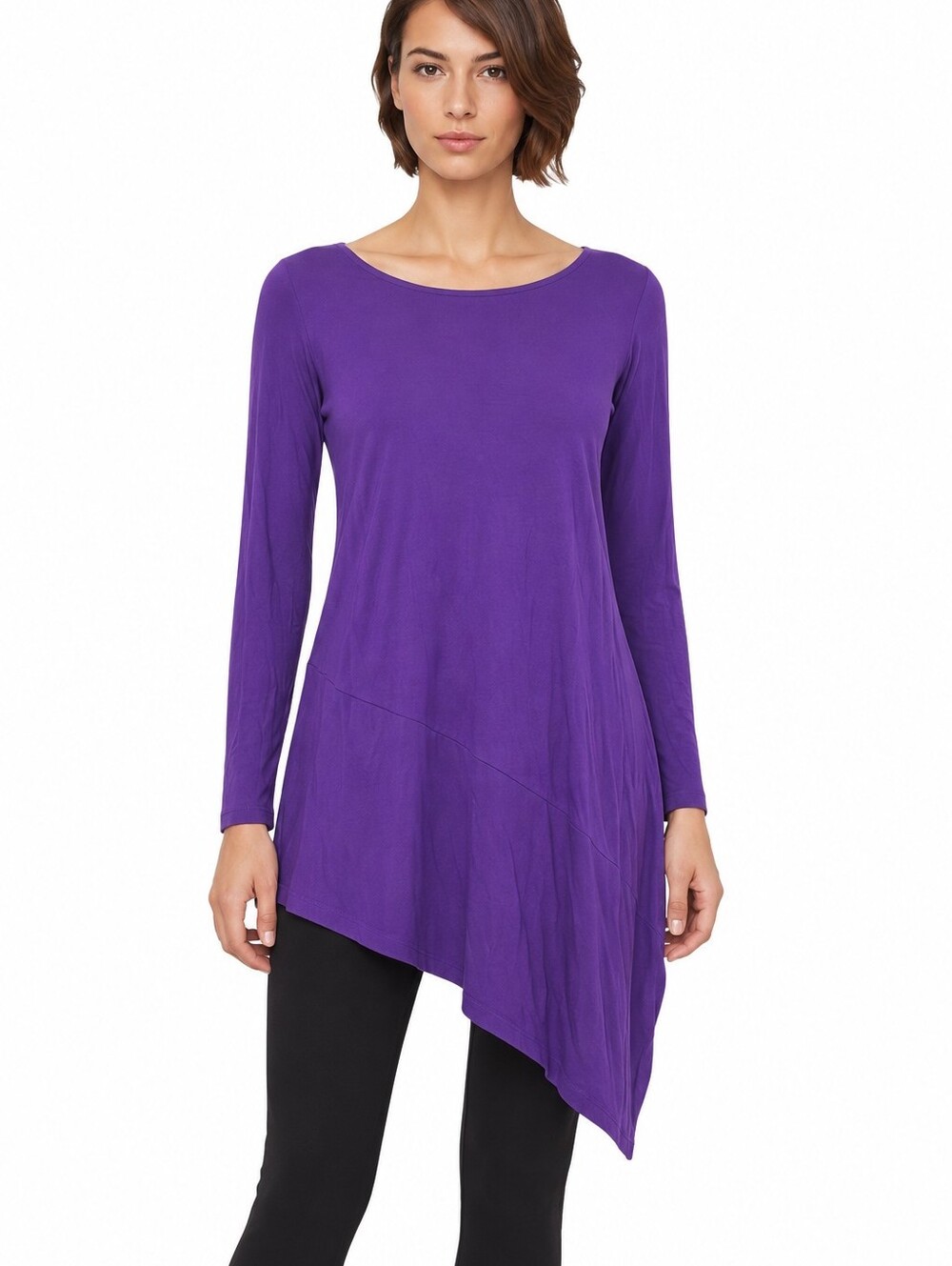 Eileen Fisher viscose asymetrical tunic size S